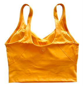 Vitality - Crop Top Bra - Electric Peach