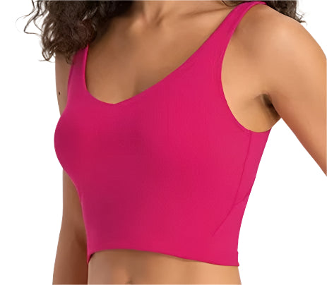 Vitality - Crop Top Bra - Pink Cherry