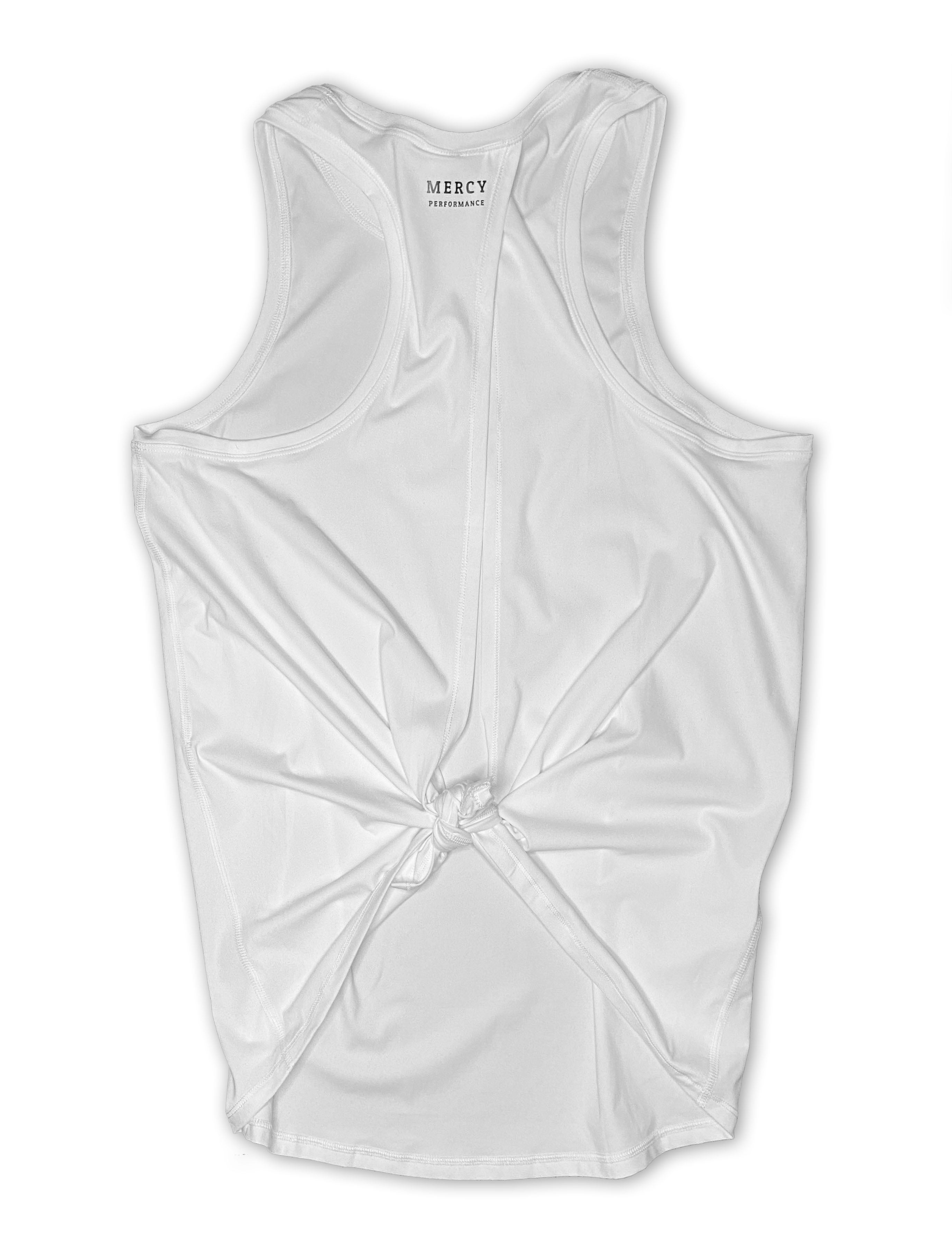 Vitality - Tie Back Tank - White