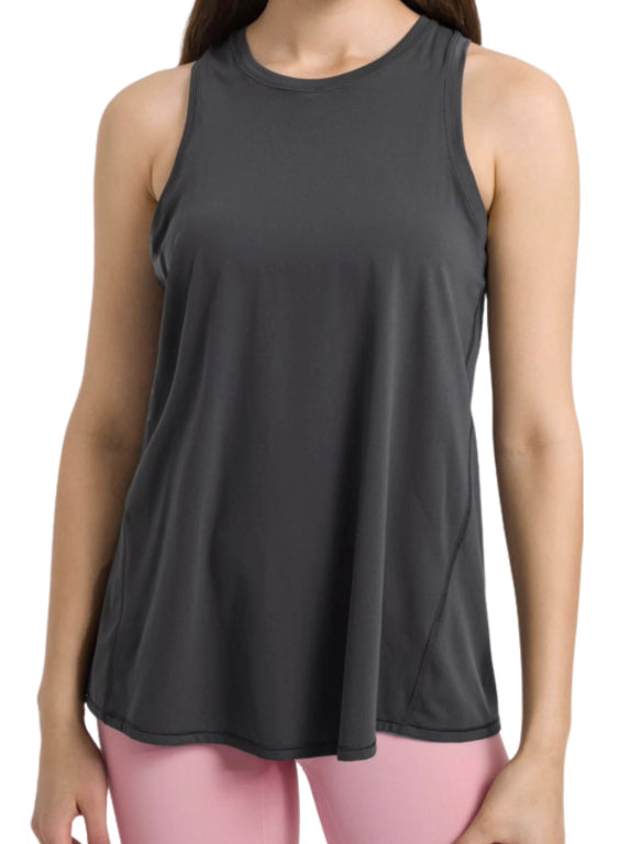 Vitality - Tie Back Tank - Graphite