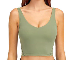 Vitality - Crop Top Bra - Macha